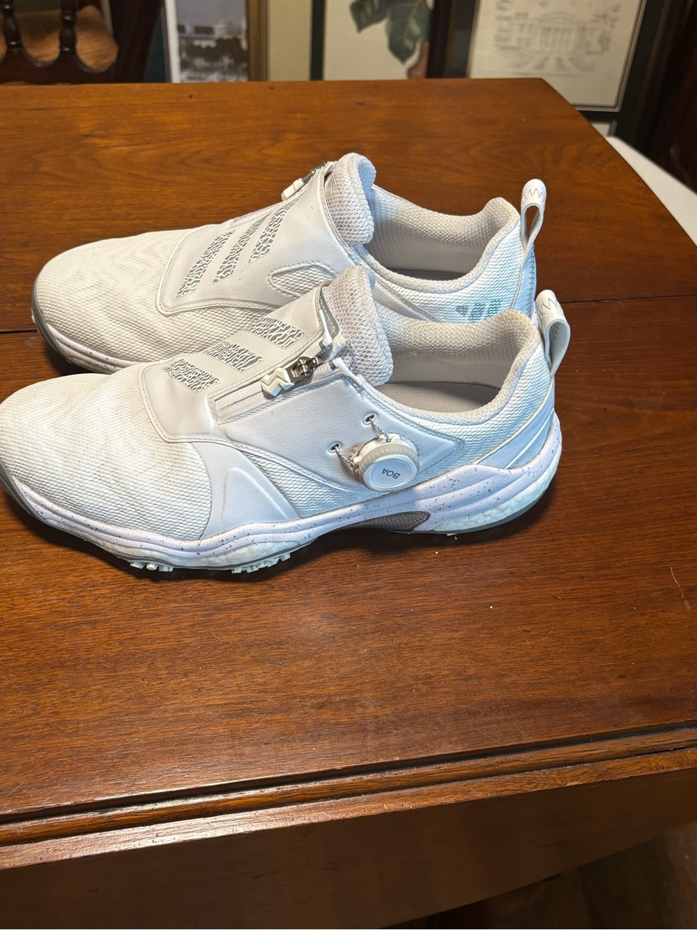 Adidas Men’s Codechaos BOA 25 Spikeless White Golf Shoes Size 9 Style ID8605 - Picture 3 of 11